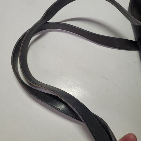 Coach Vintage Gray Neoprane Shoper Tote Shoulder Bag Leather Trim Zipper Soft - Picture 13 of 14